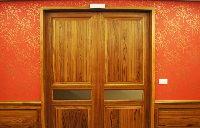 wooden automatic door