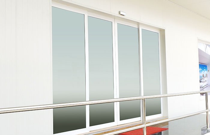 clean automatic sliding door